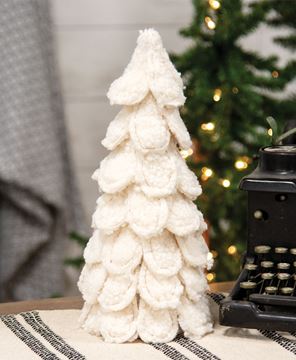 Picture of White Sherpa Christmas Tree, 13.5"