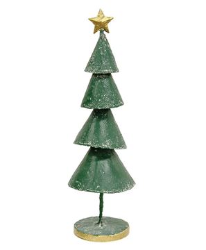 Picture of Distressed Textured Metal Christmas Tree, 14"