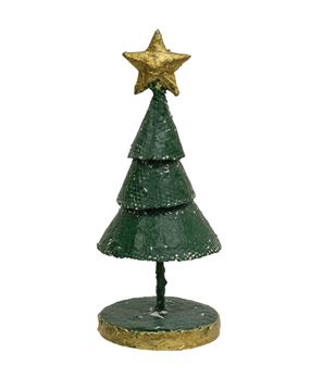 Picture of Distressed Textured Metal Christmas Tree, 7.25"