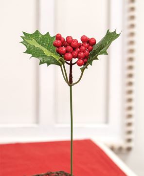 Picture of Holly & Berries Pick, 9.5"