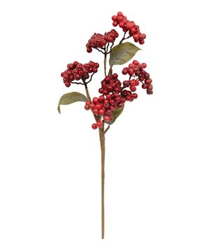 Picture of Burgundy Berry Cluster Spray, 16"