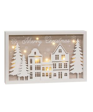 Picture of Merry Christmas LED Winter Village Frame