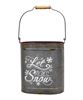 Picture of Tis the Season & Let It Snow Distressed Oval Metal Buckets, 2/Set