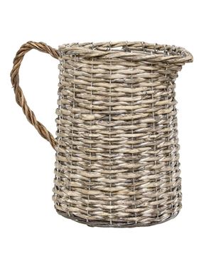 Picture of Gray Willow Water Pitcher Planter Basket, Large