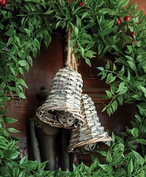 Picture of Gray Willow Bells Pair Ornament