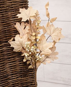 Picture of Natural Fall Leaves, Berry Clusters & Eucalyptus Pick