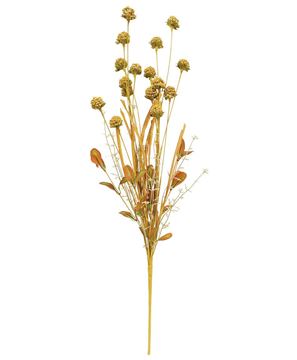 Picture of Fall Grass & Thistle Spray, 26", Golden