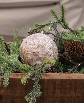 Picture of Sparkle Birch Ball Ornament, 3"