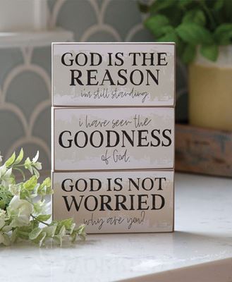 Picture of Goodness of God Block Sign, 3 Asstd.
