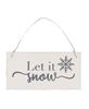 Picture of White Christmas Wood Ornament, 3/Set