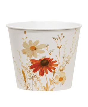 Picture of Fall Florals Metal Bucket